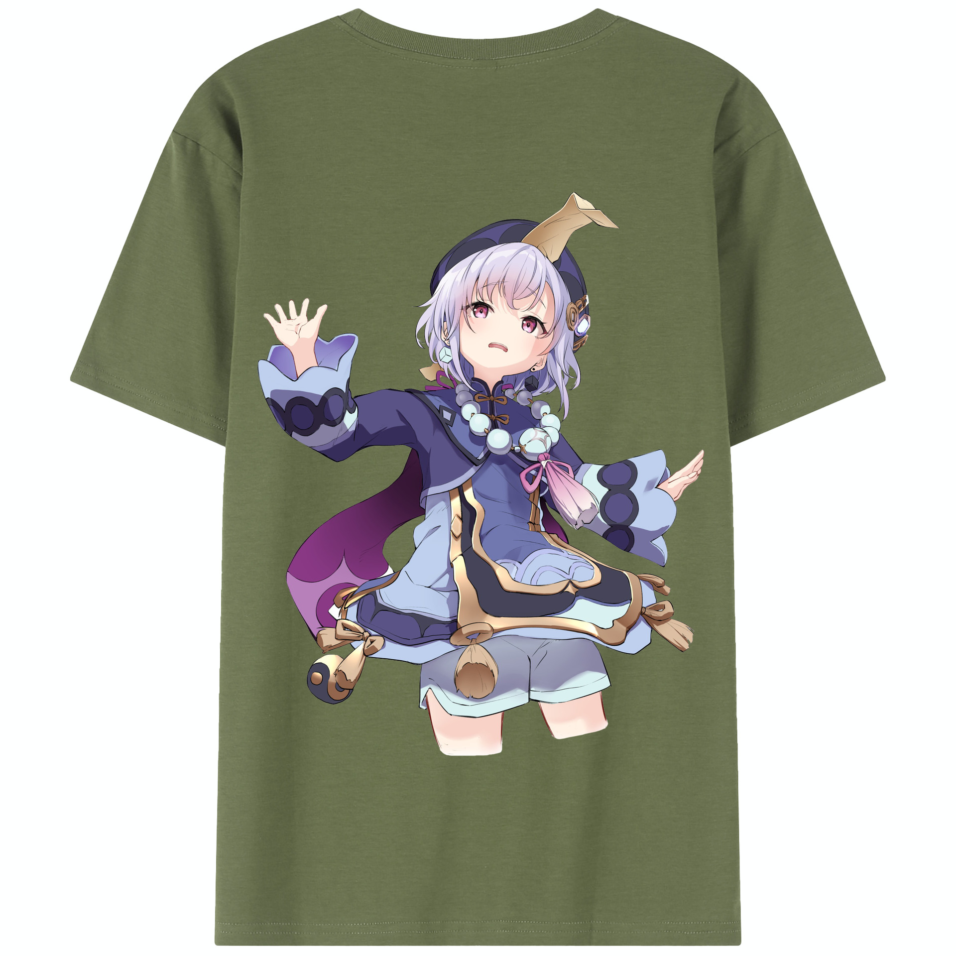 げんし神 七七 なな  genshin Nana 綿100％半袖Tシャツ（背面プリント）